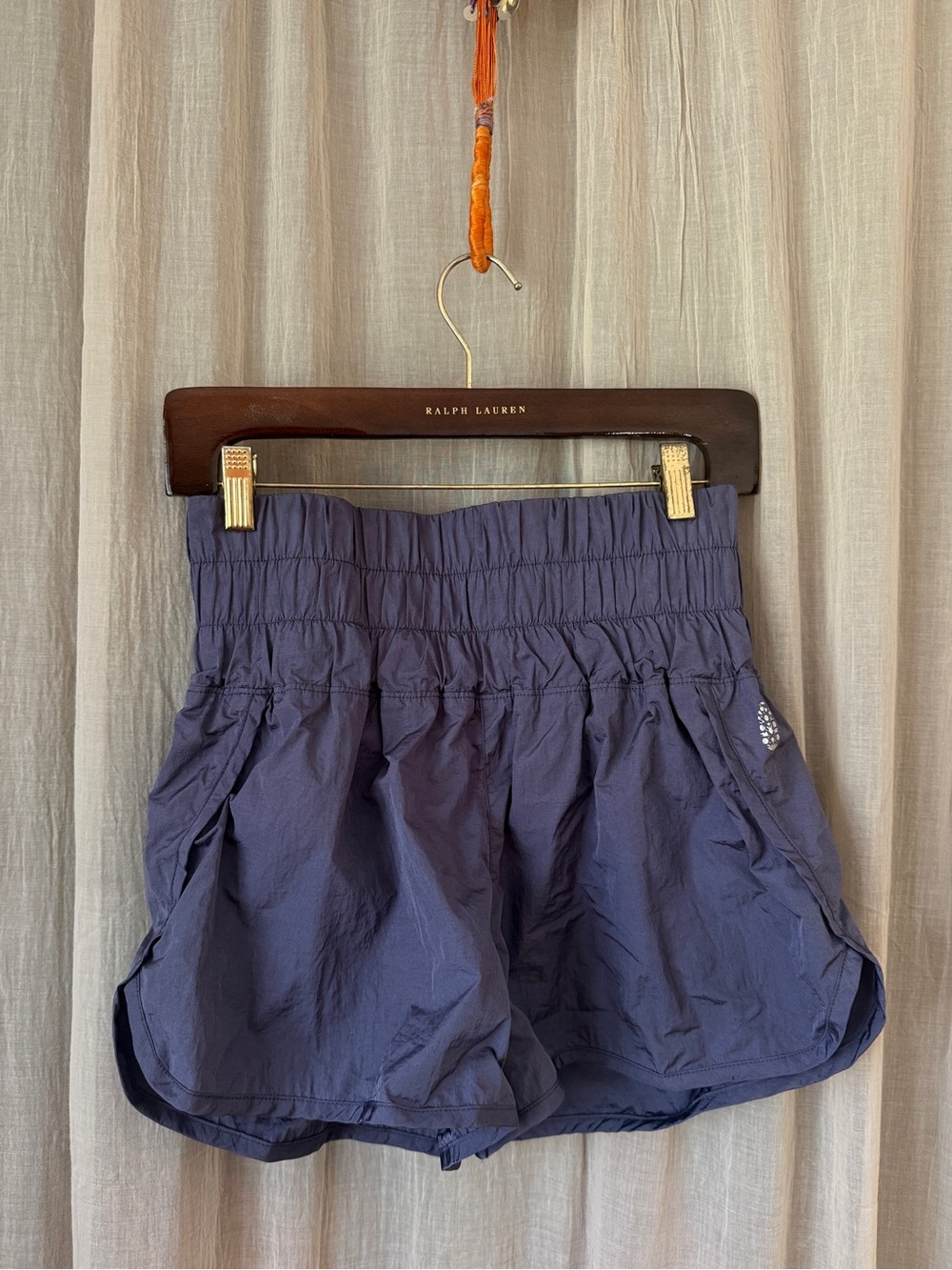 Free people FP Movement The Way Home Shorts Womens Medium High Rise Smocked
